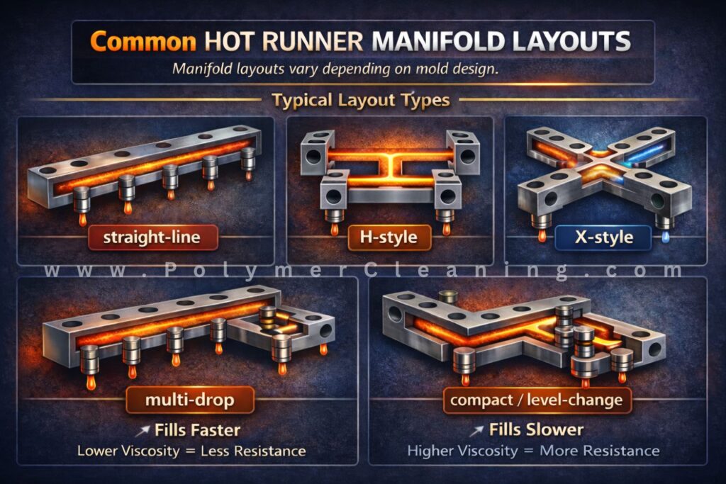Hot Runner Manifold Layouts